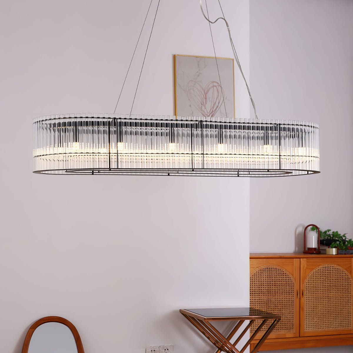 Celivia Moderne hanglamp van glasbuisring