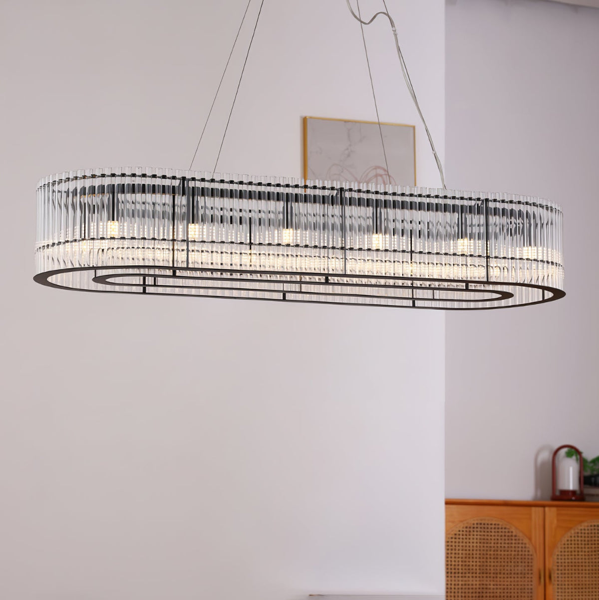 Celivia Moderne hanglamp van glasbuisring