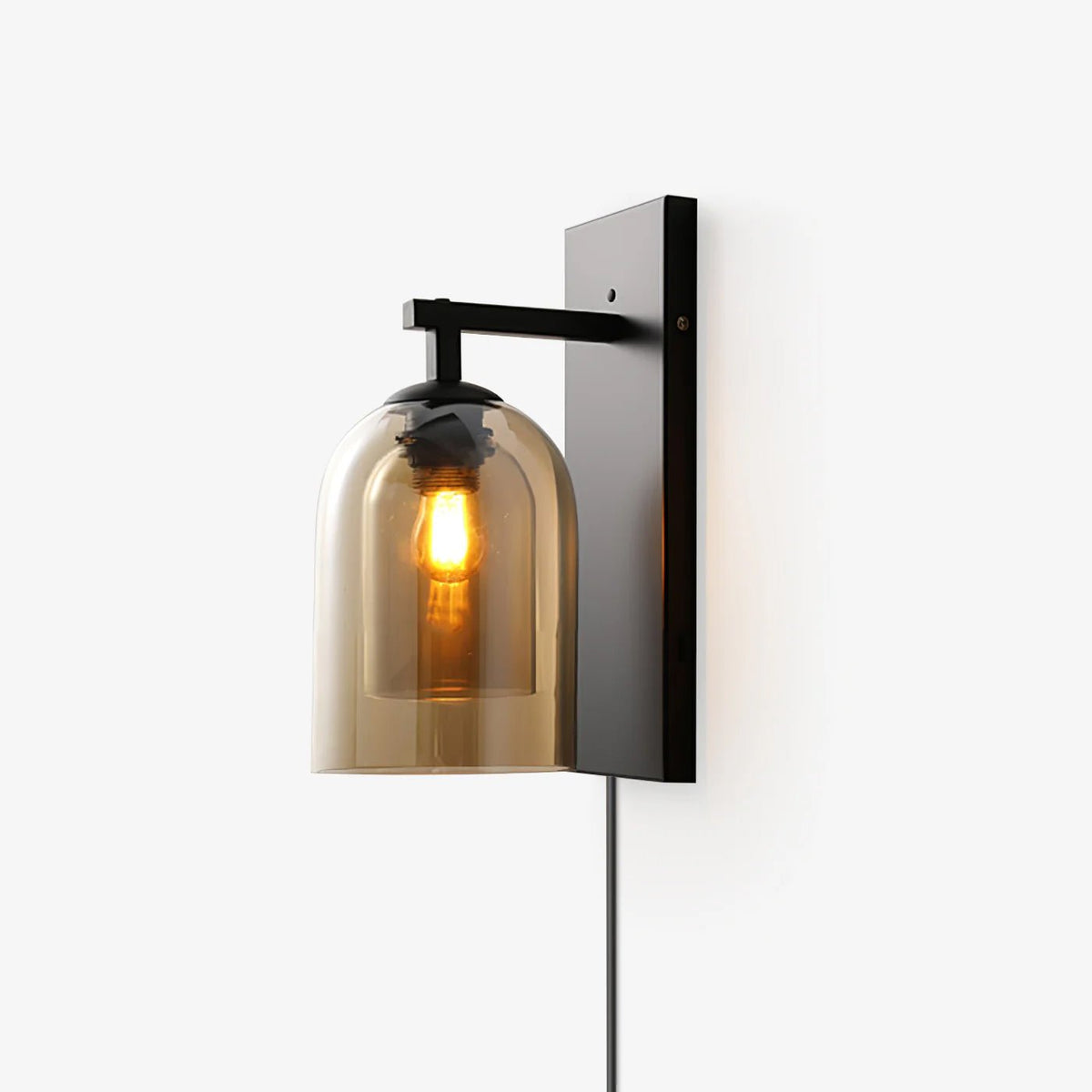 Celerira Noordse kunst Tubular wandlamp met stekker van glas