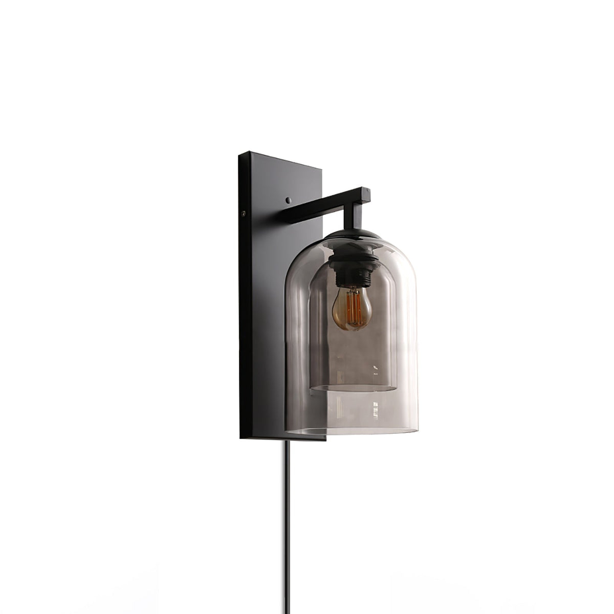 Celerira Noordse kunst Tubular wandlamp met stekker van glas