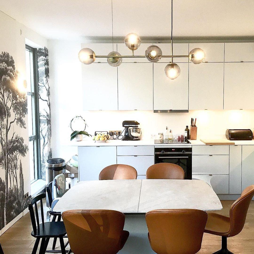 Yorvin hanglamp orb messing glas voor woonkamer