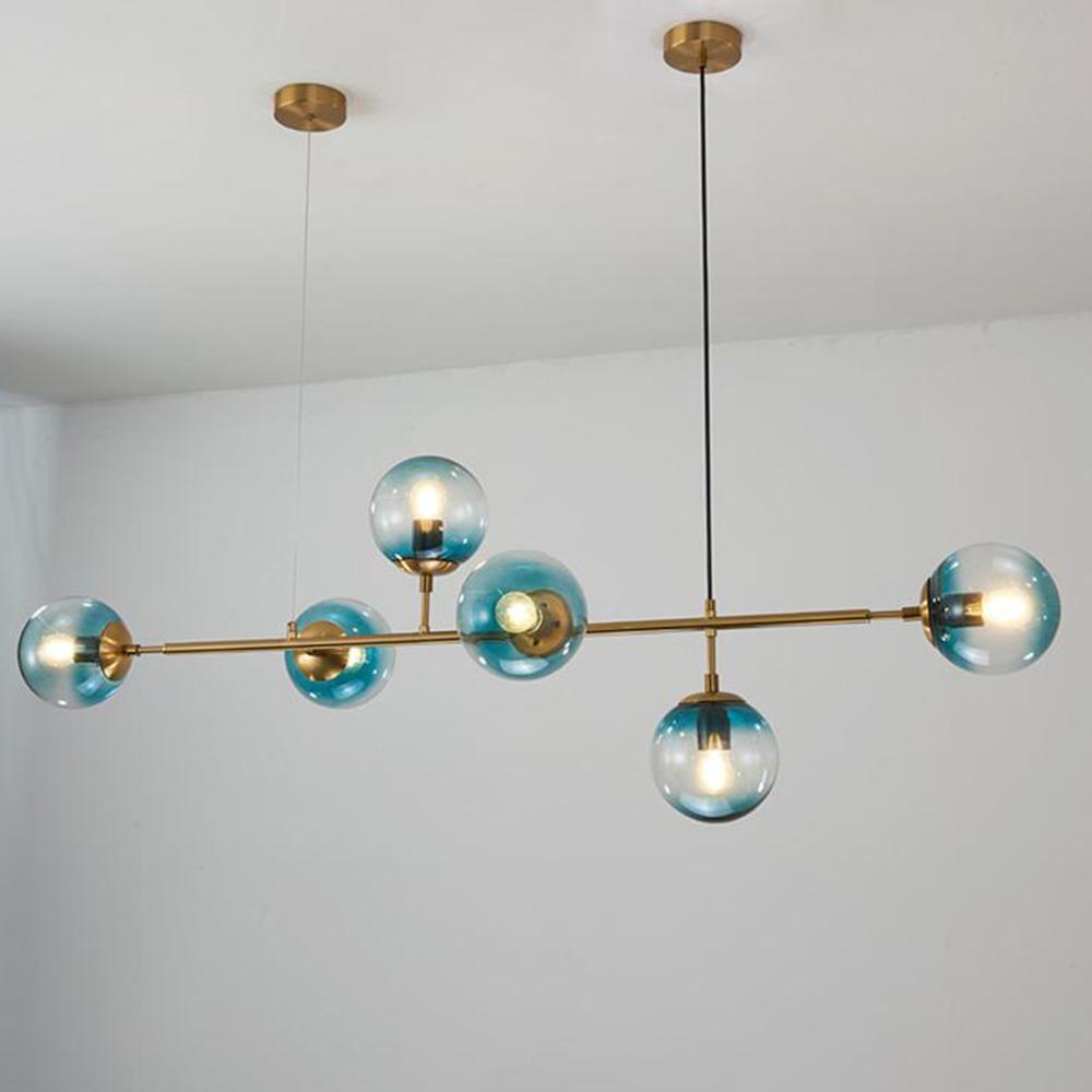 Yorvin hanglamp orb messing glas voor woonkamer