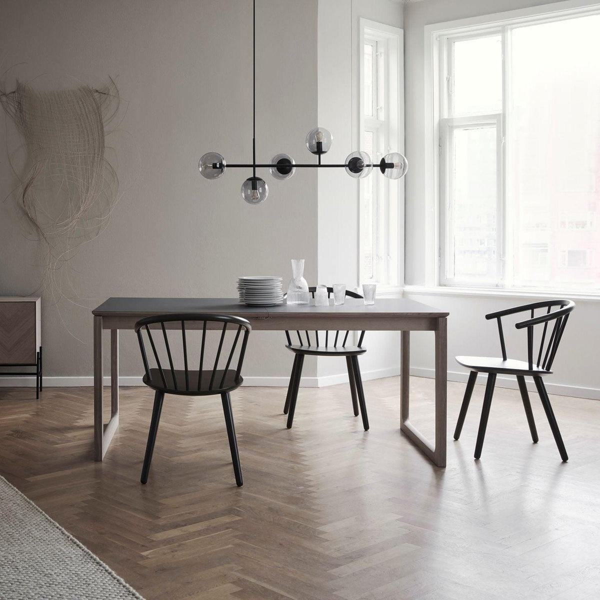 Yorvin hanglamp orb messing glas voor woonkamer