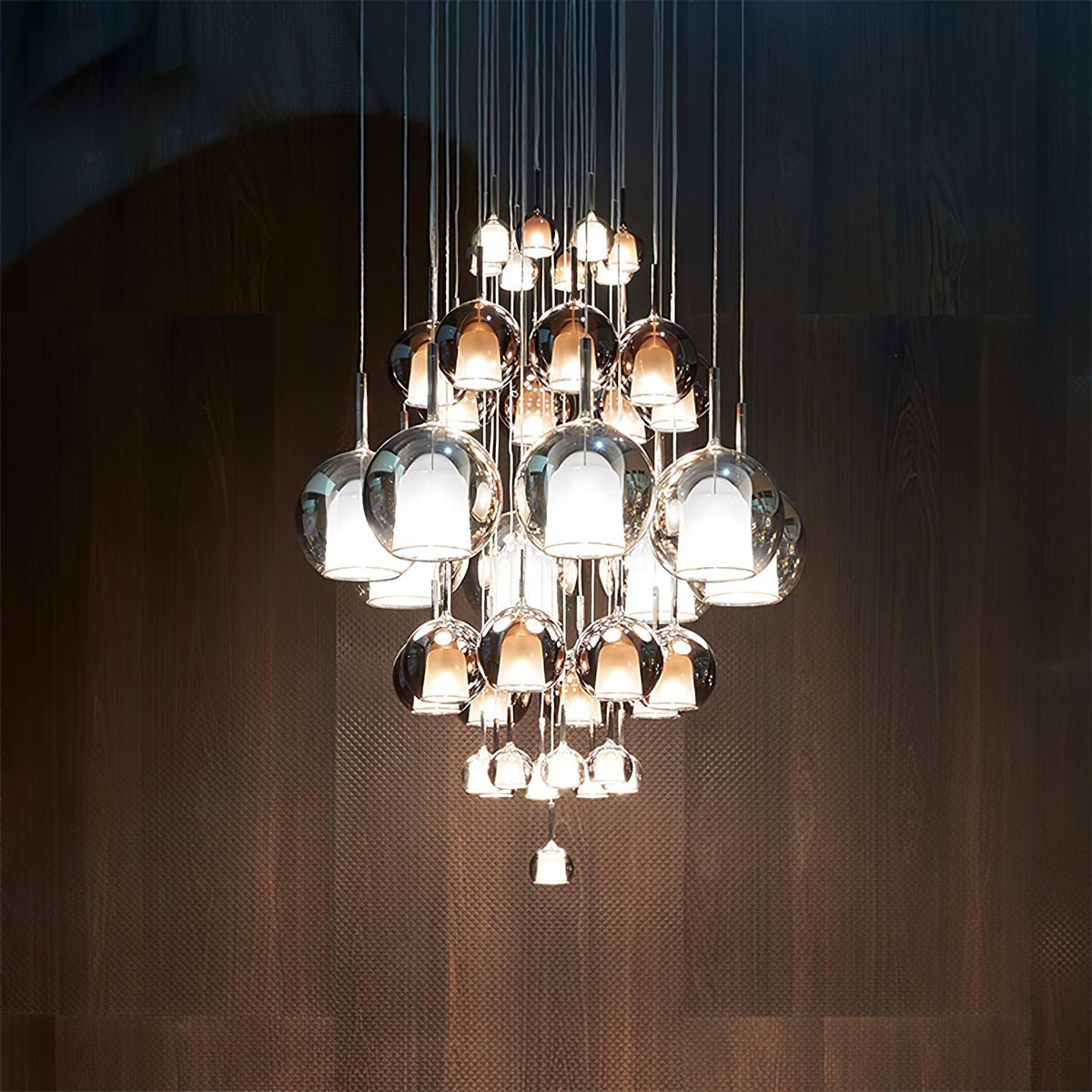 Lioranira hanglamp rookglas rond