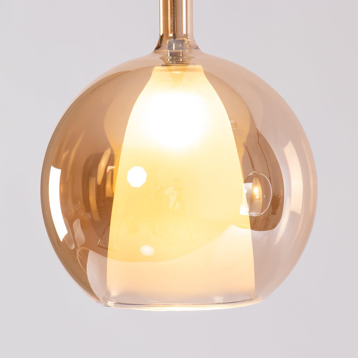 Lioranira hanglamp rookglas rond