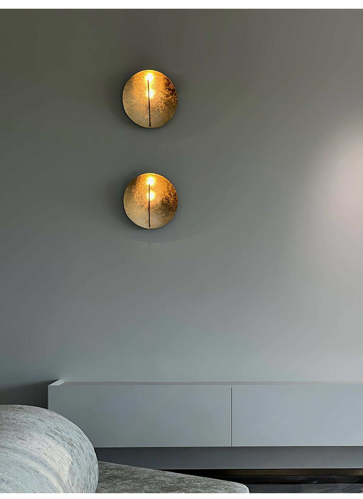 Noctarion Golden Aura wandlamp goudkleurig