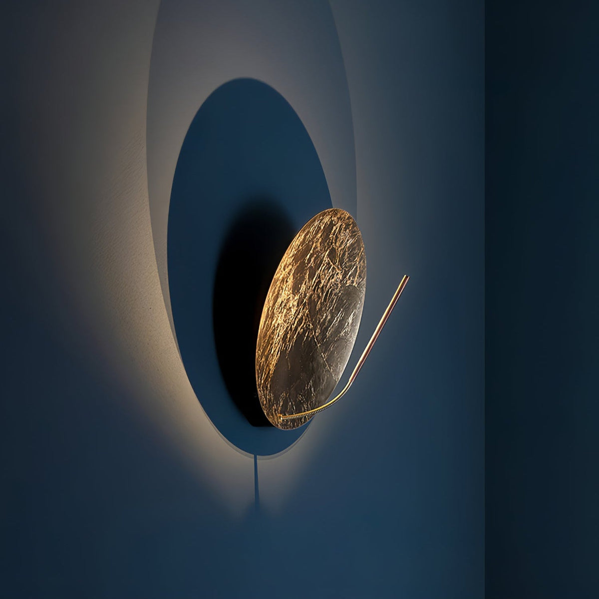 Noctarion Golden Aura wandlamp goudkleurig