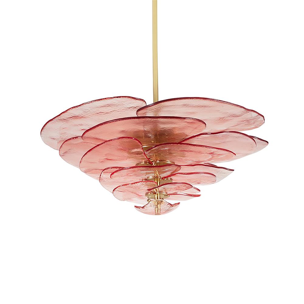 Crivs Kroonluchter Goud Murano-glas Bloemblaadjes Luxe
