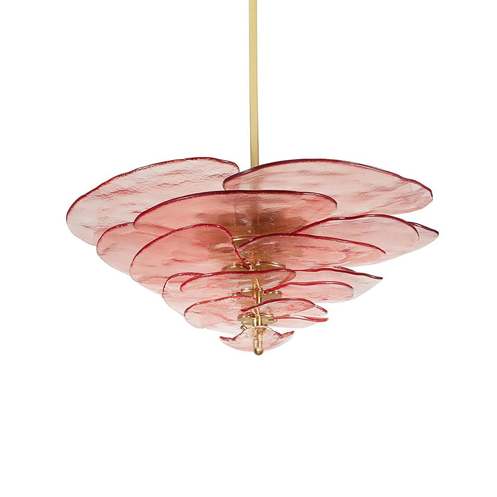 Crivs Kroonluchter Goud Murano-glas Bloemblaadjes Luxe