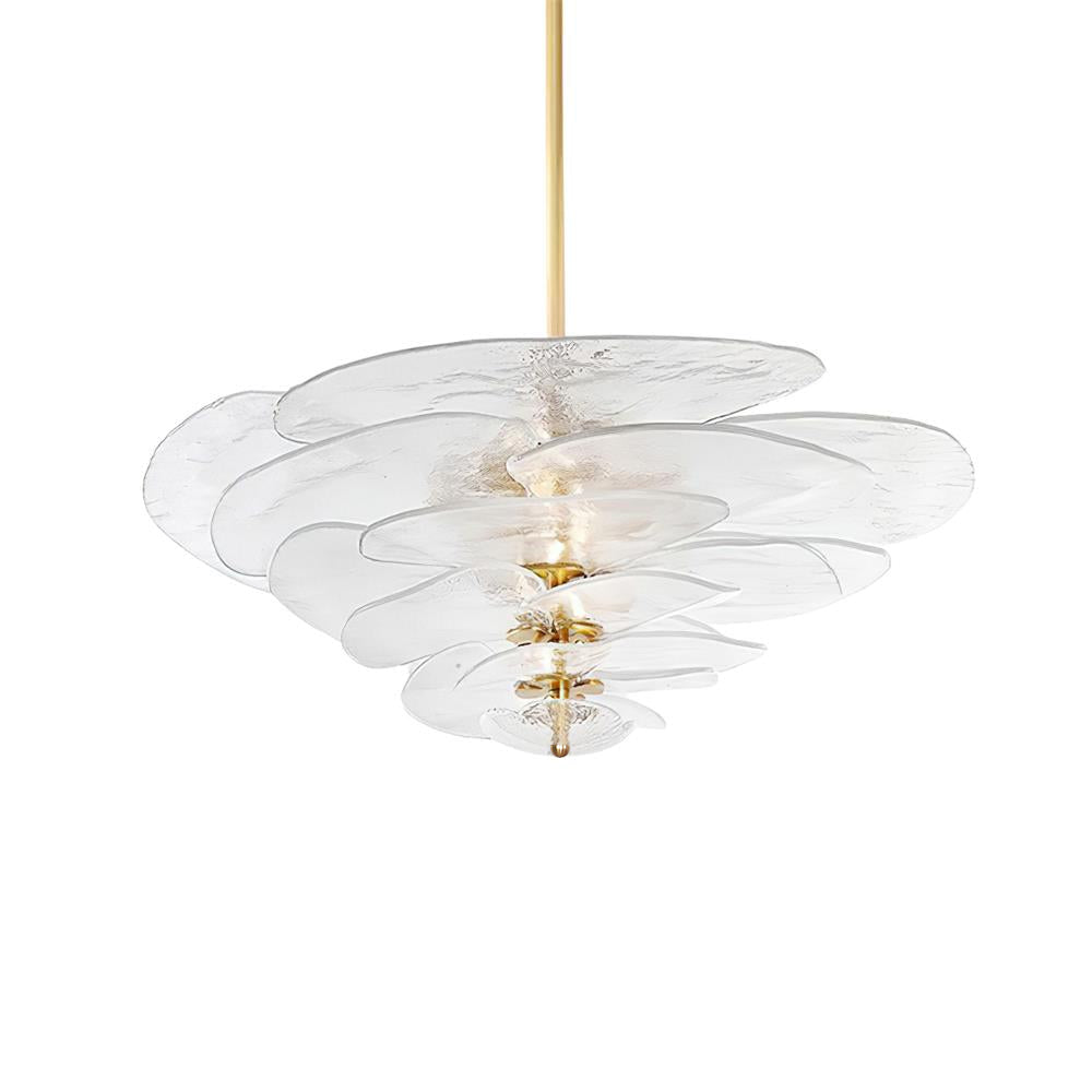 Crivs Kroonluchter Goud Murano-glas Bloemblaadjes Luxe