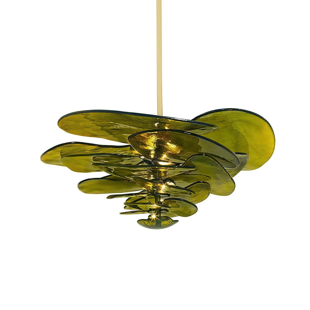 Crivs Kroonluchter Goud Murano-glas Bloemblaadjes Luxe
