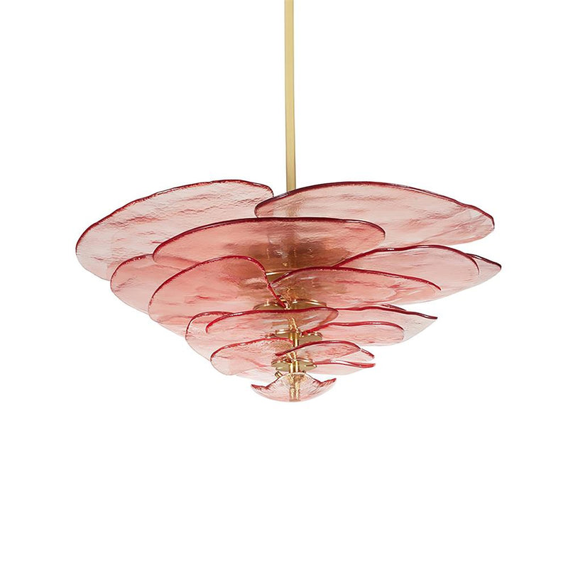 Crivs Kroonluchter Goud Murano-glas Bloemblaadjes Luxe