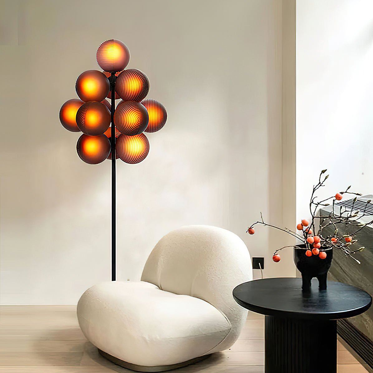 Nyrain glaskunst vloerlamp