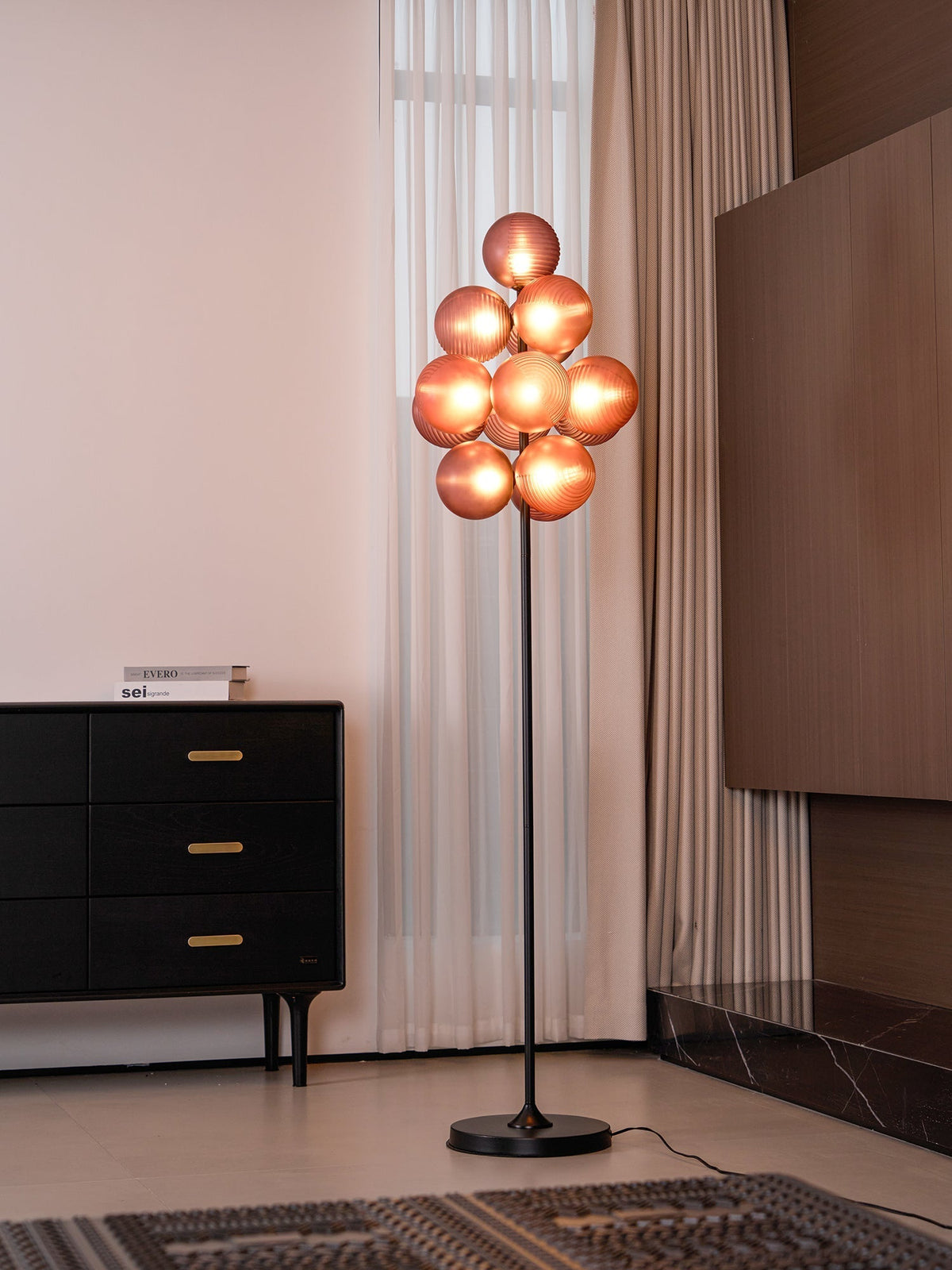 Nyrain glaskunst vloerlamp
