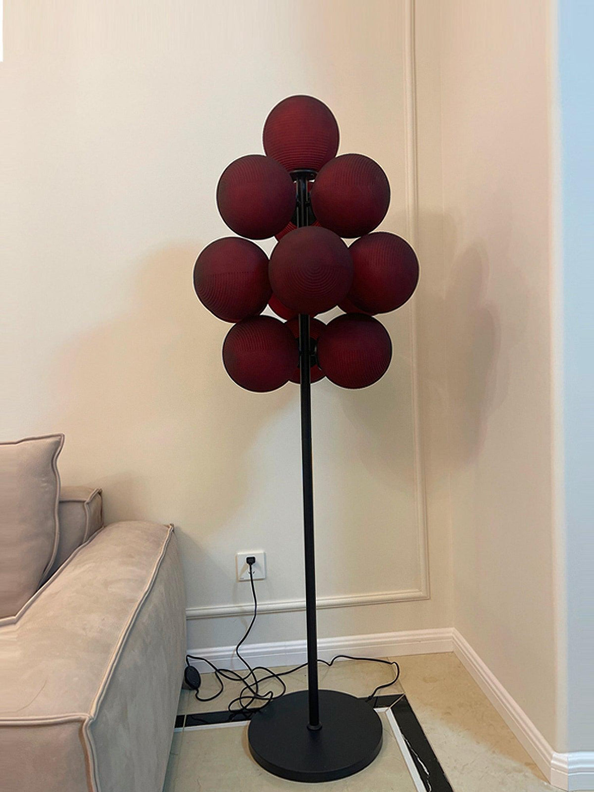 Nyrain glaskunst vloerlamp