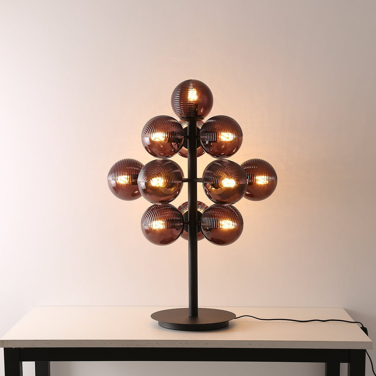 Wesley Moderne tafellamp van glas