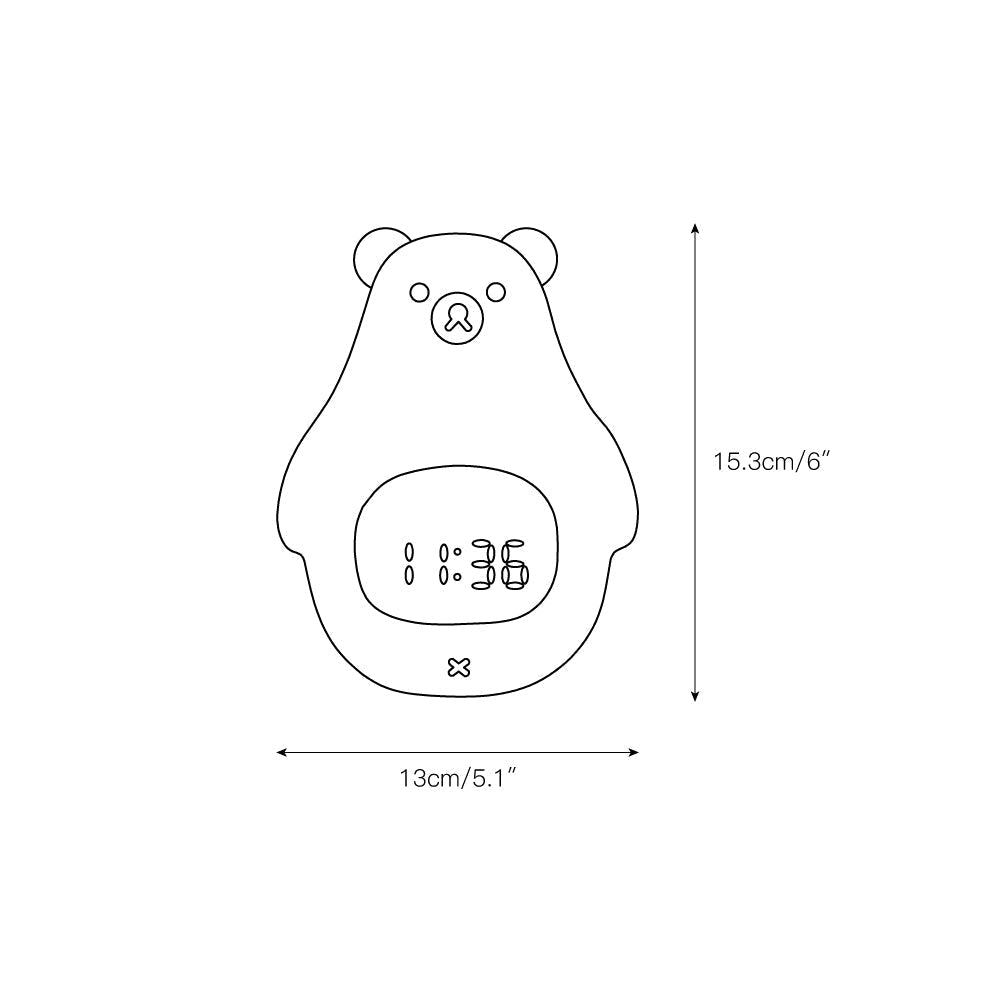 Bomi wekker nachtlamp (ingebouwde batterij)