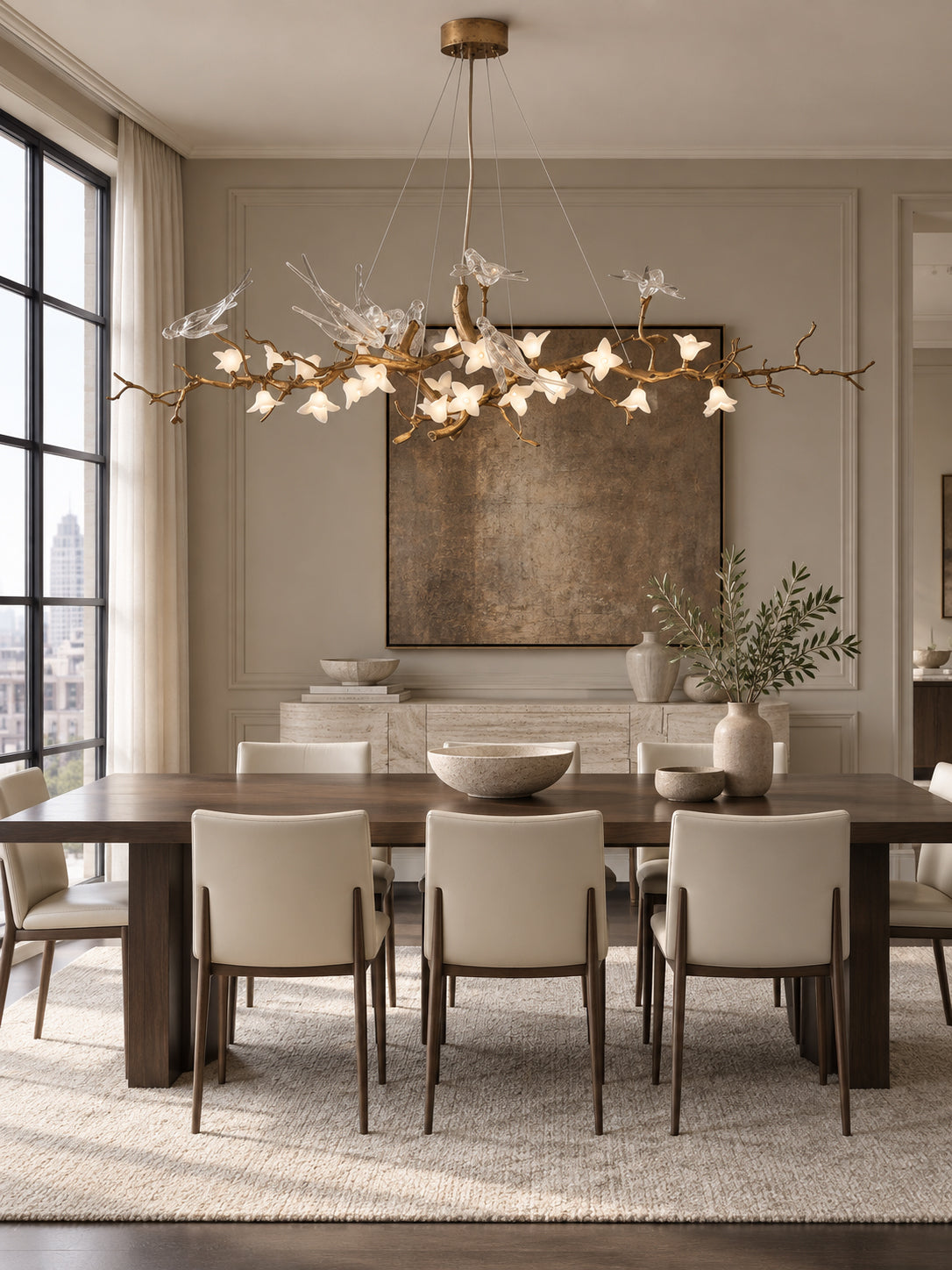 Elmscombe bloesem vogelkroonluchter