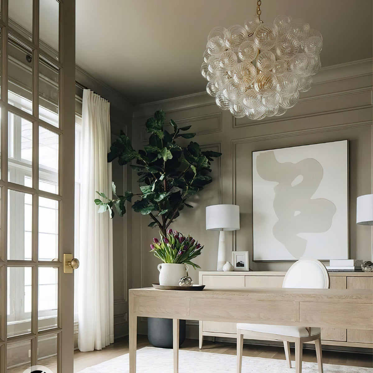 Ben Kroonluchter Glasbal Bubbel Modern