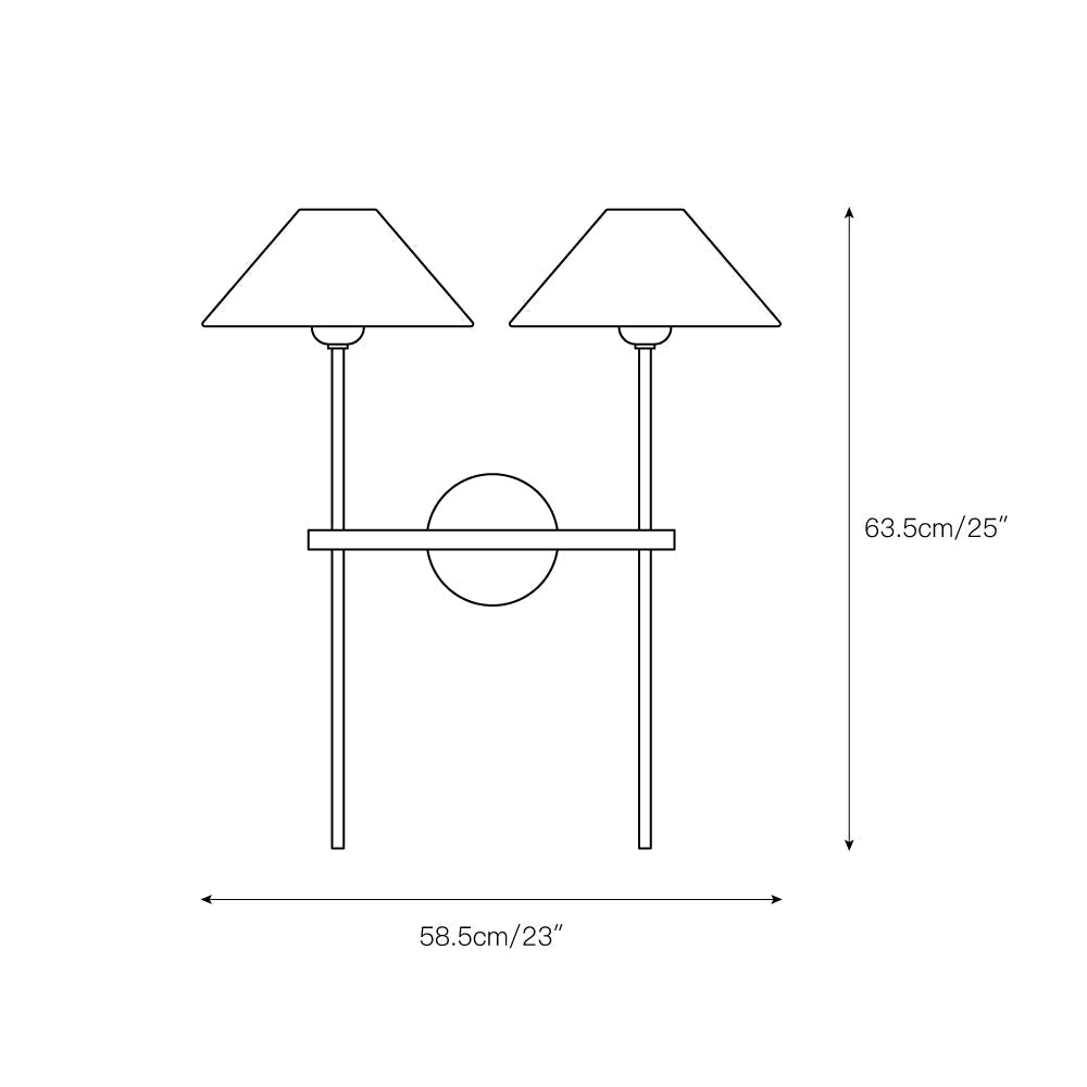 Orelisira wandlamp