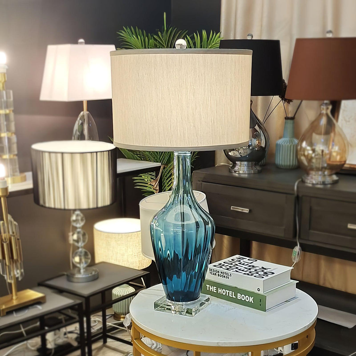 Celanelia tafellamp van glas