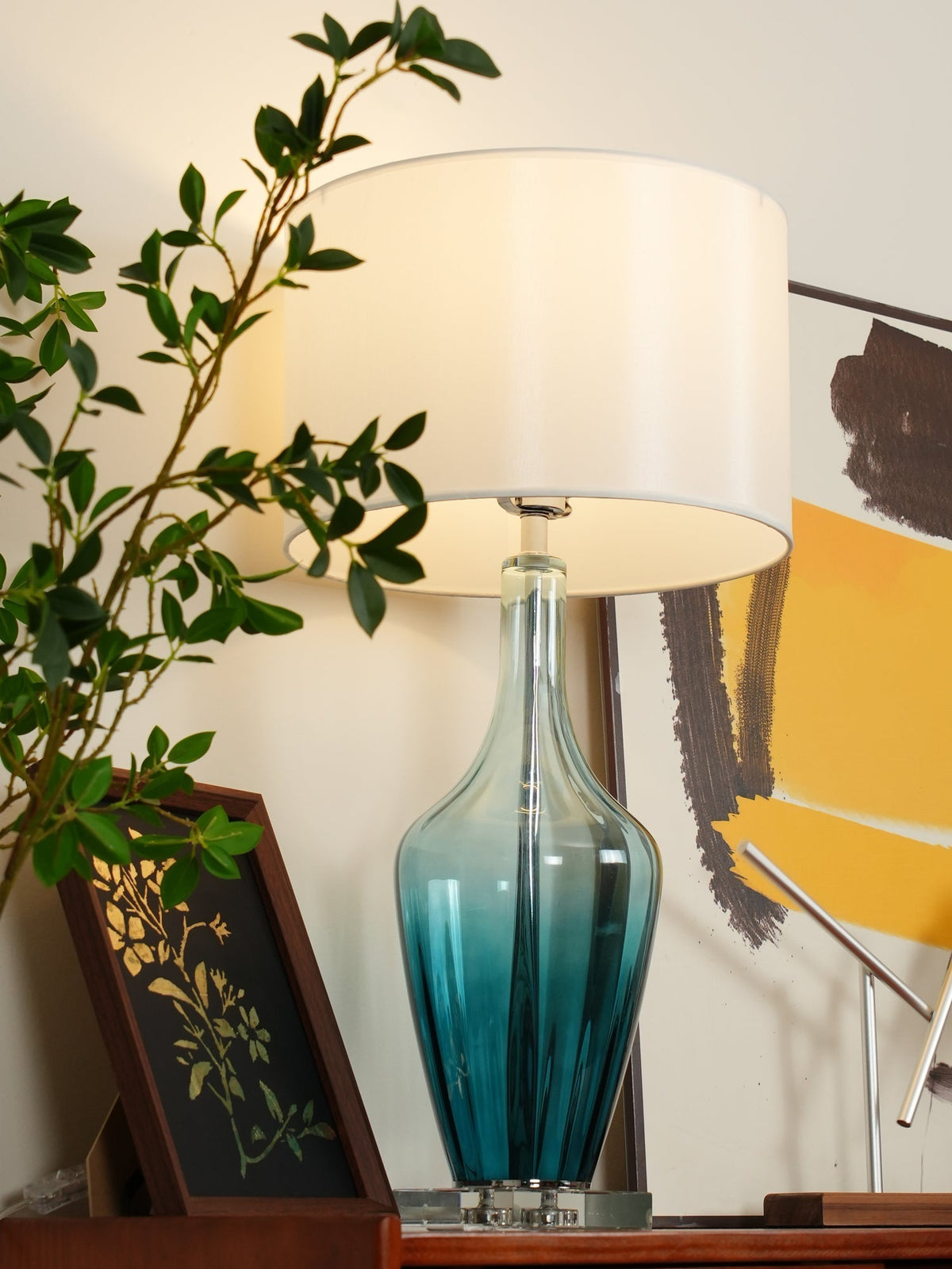 Celanelia tafellamp van glas