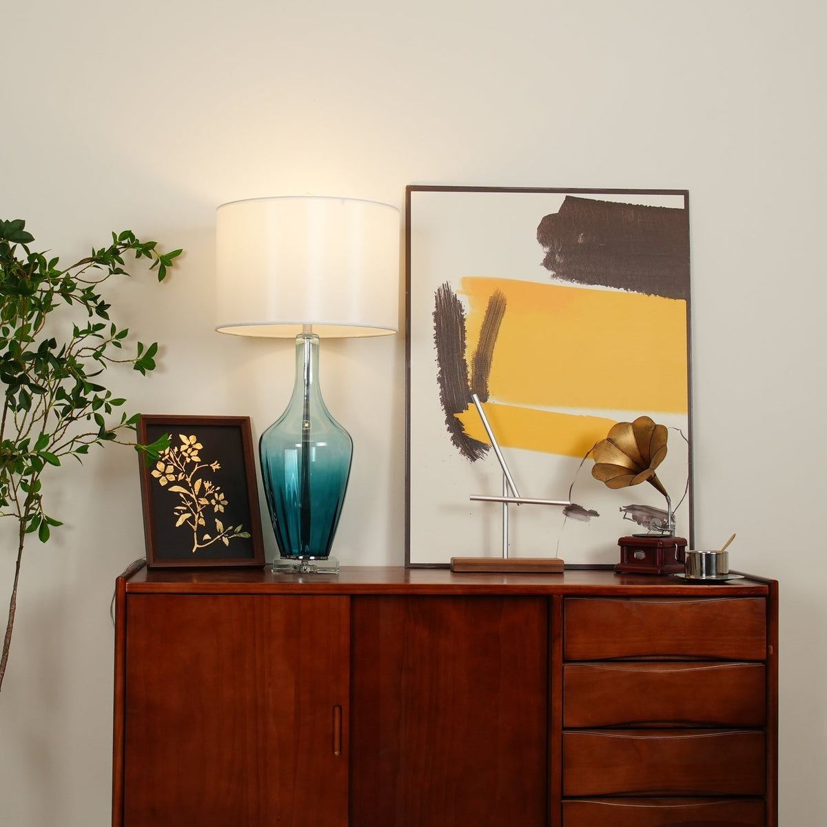 Celanelia tafellamp van glas