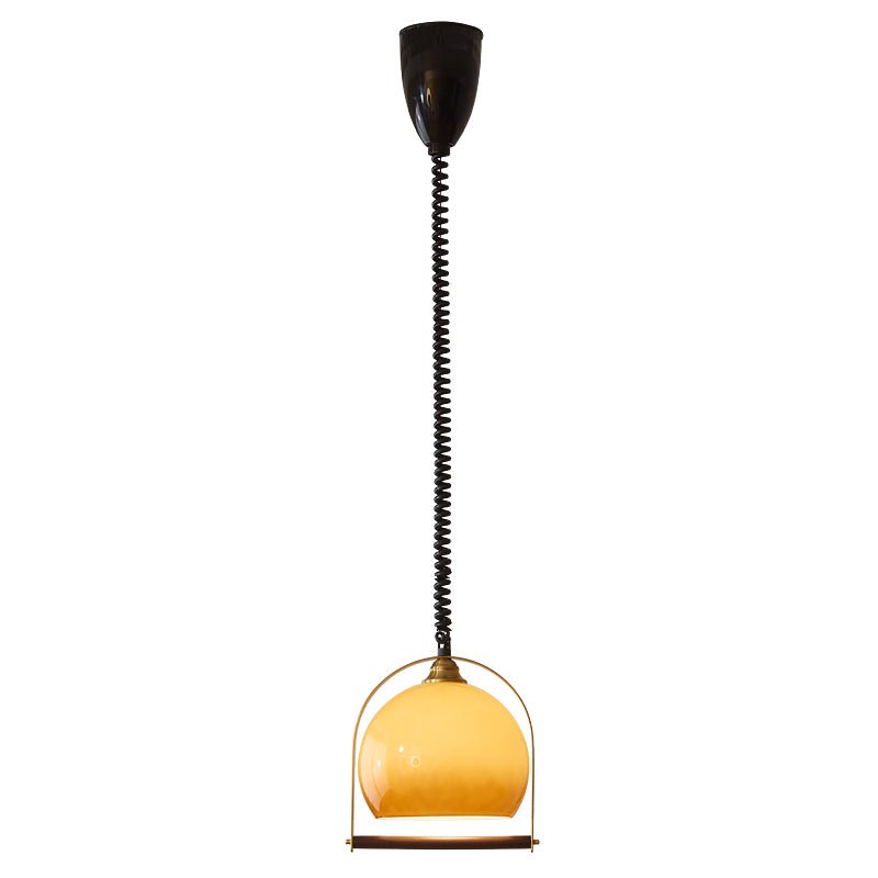 Halcyon Moderne hanglamp van hout met minimalistische boog
