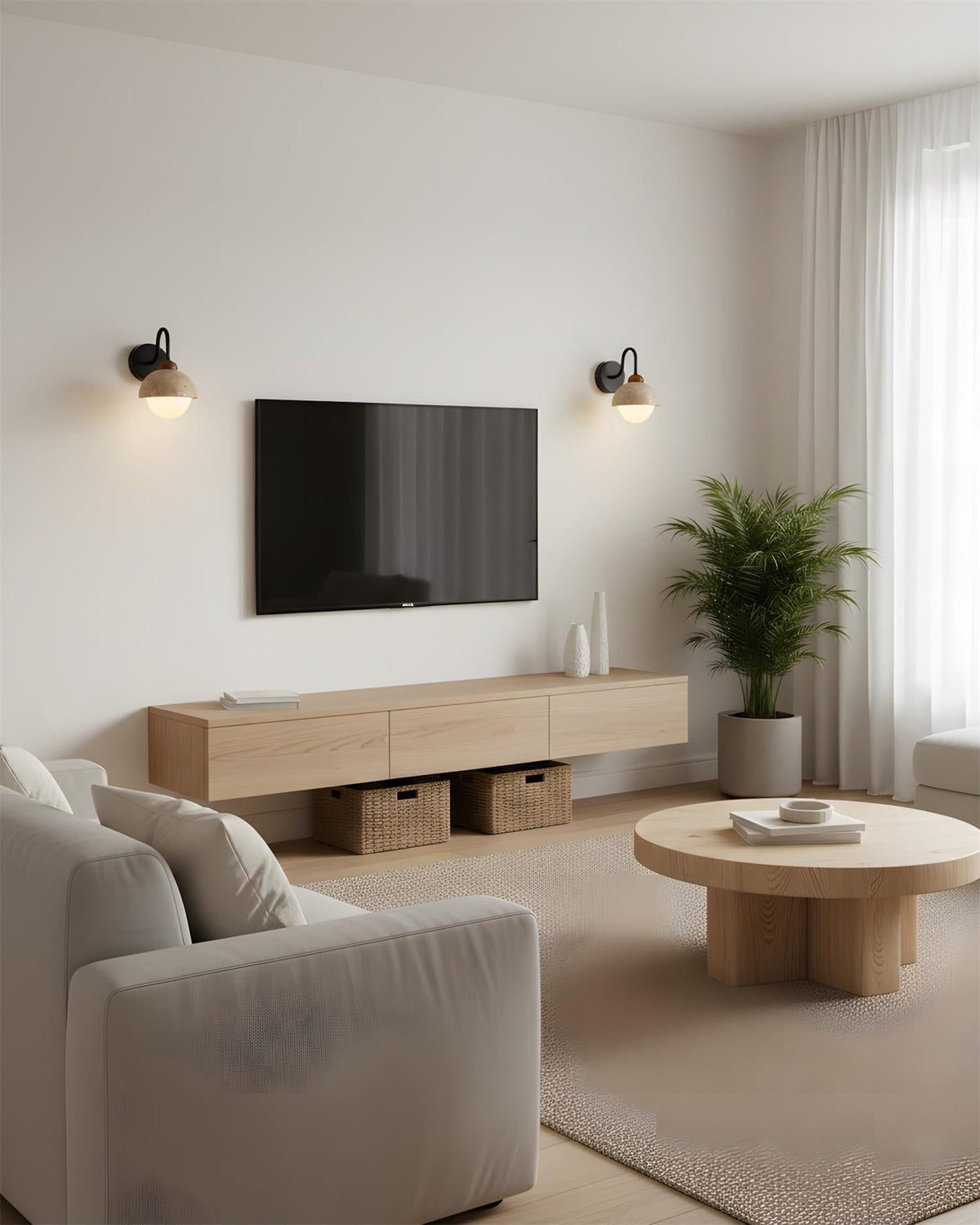 Nodule wandlamp
