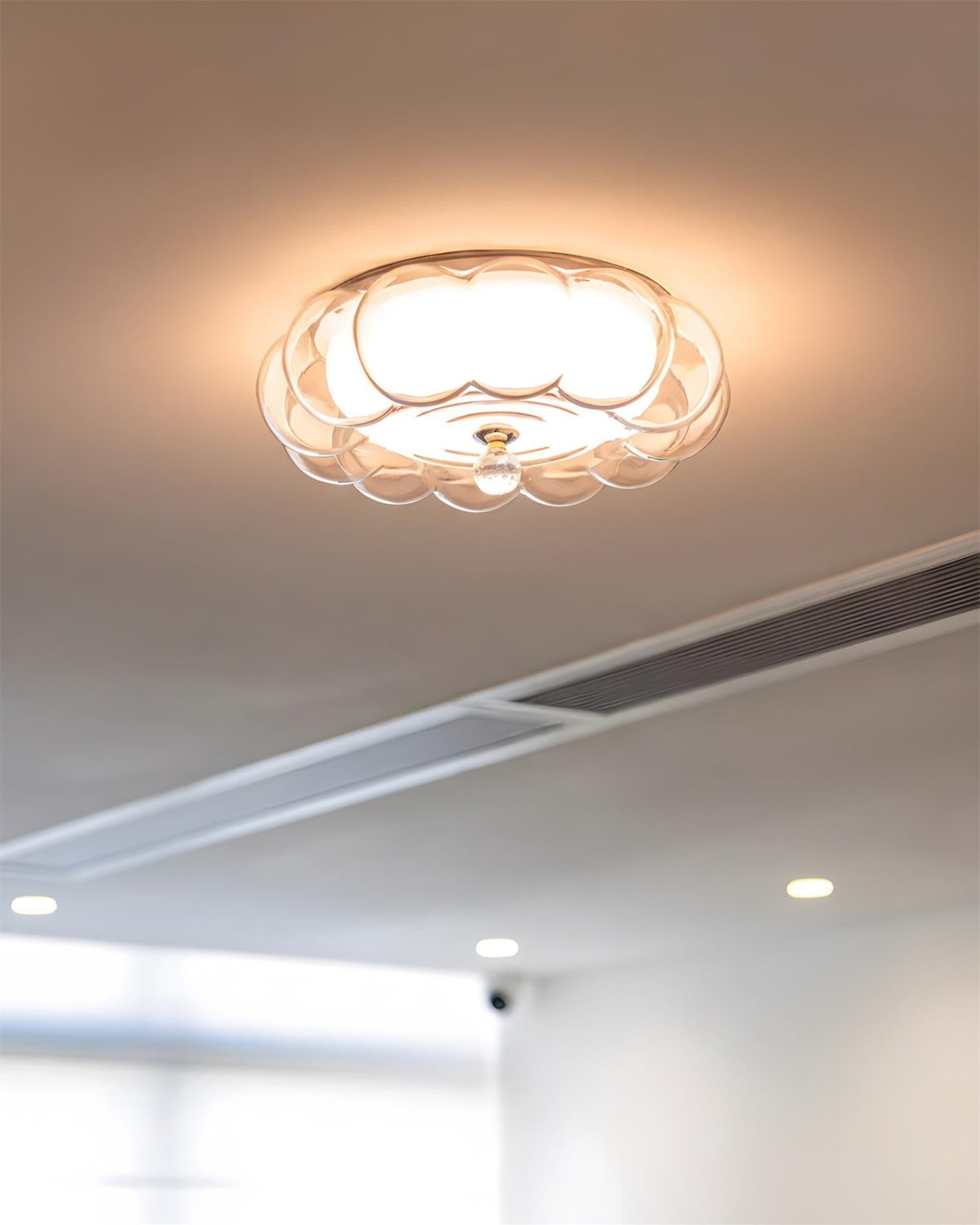 Celorel plafondlamp met rookglas