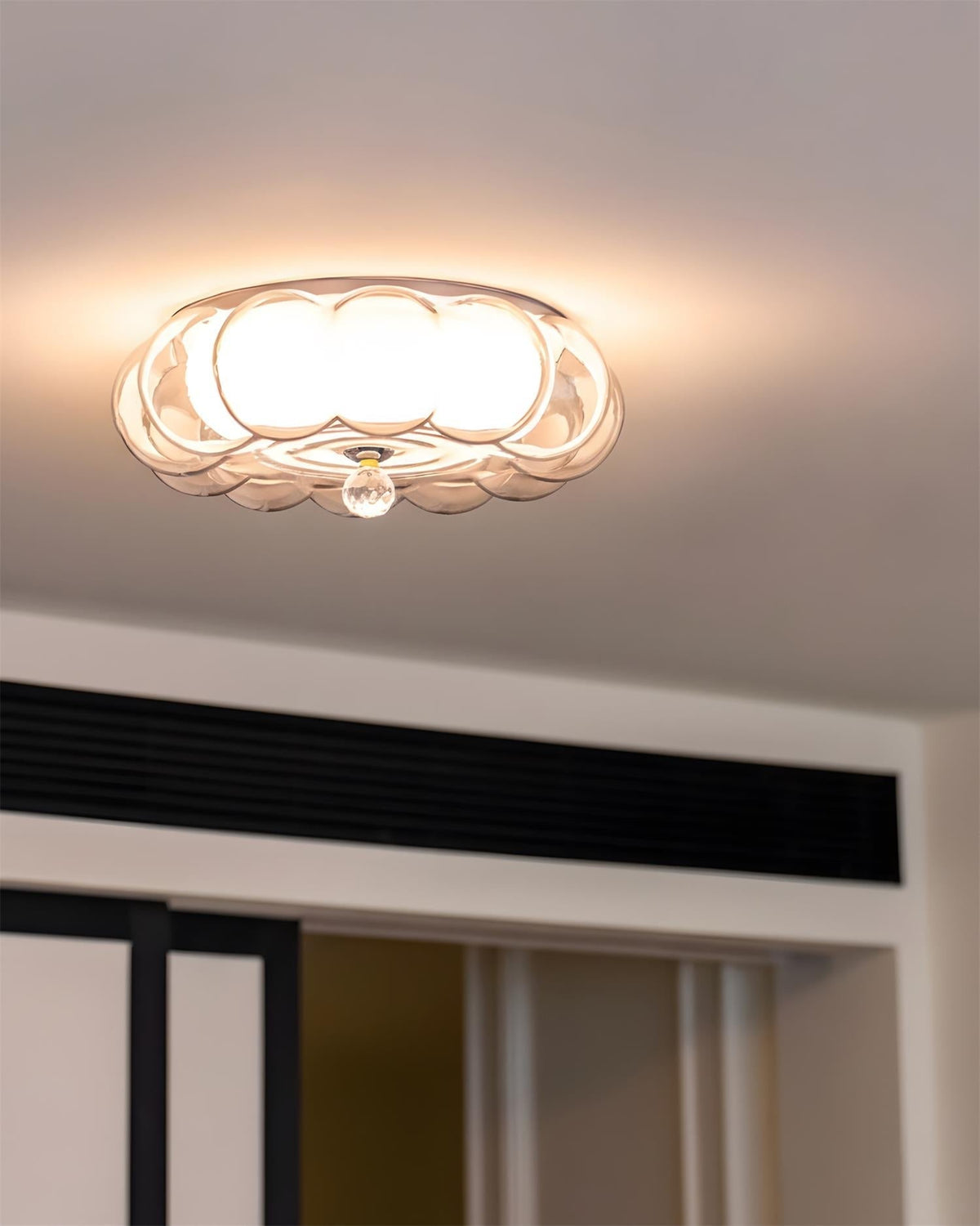 Celorel plafondlamp met rookglas