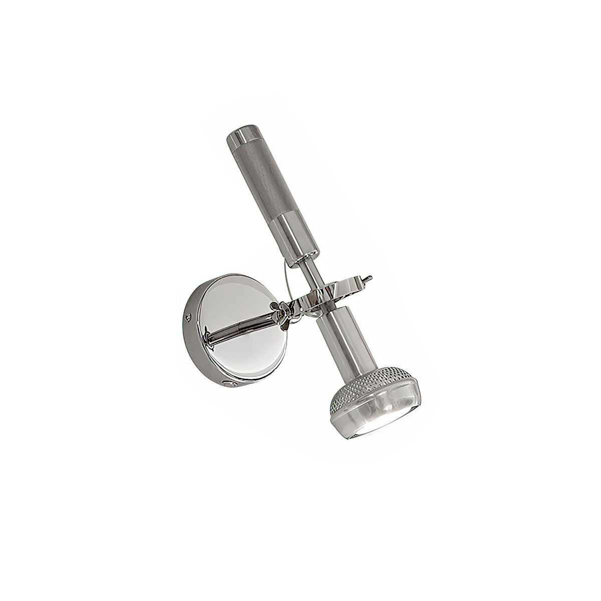 Halva wandlamp chroom aluminium
