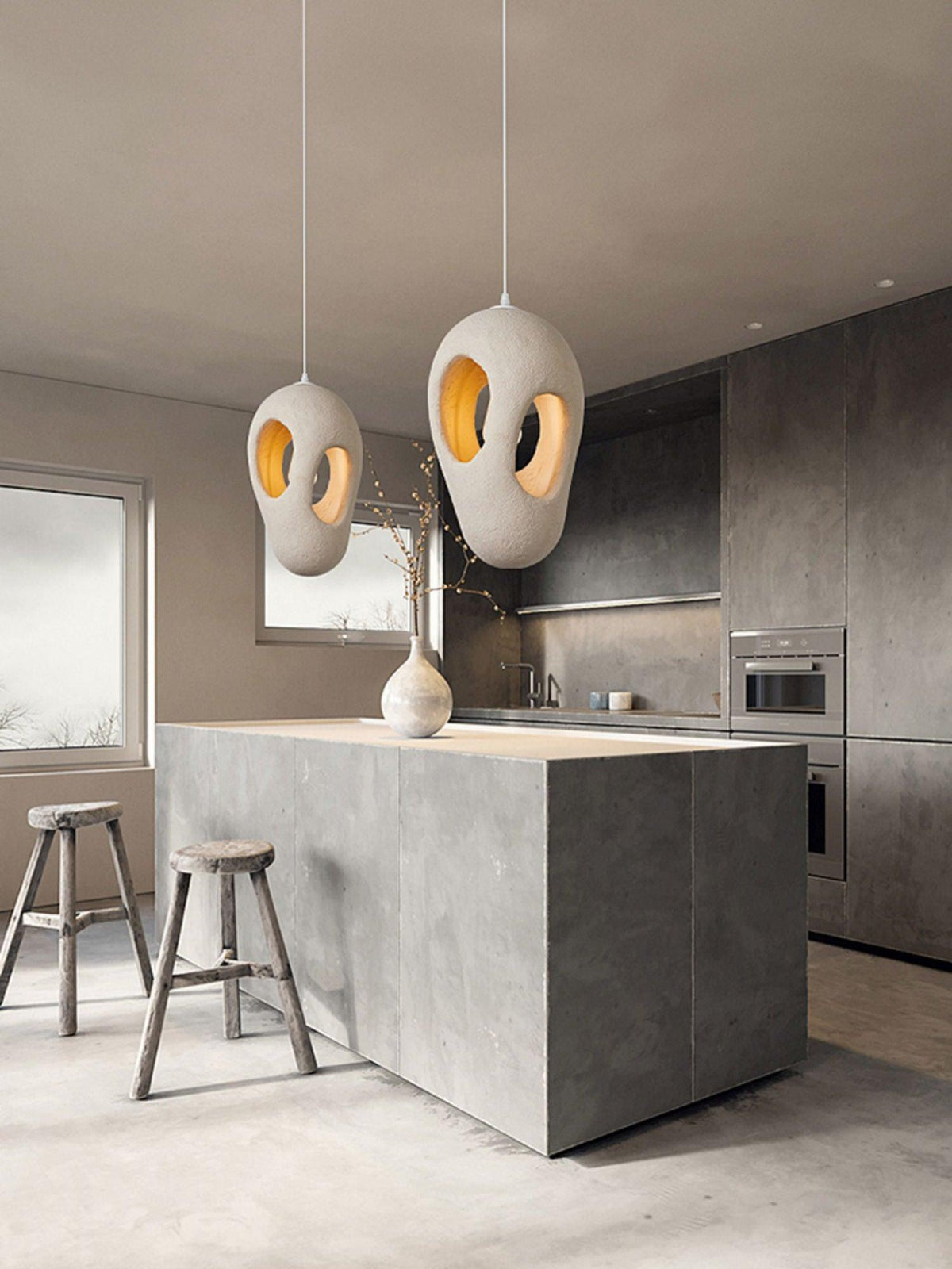 Evenu Beige artistieke hanglamp