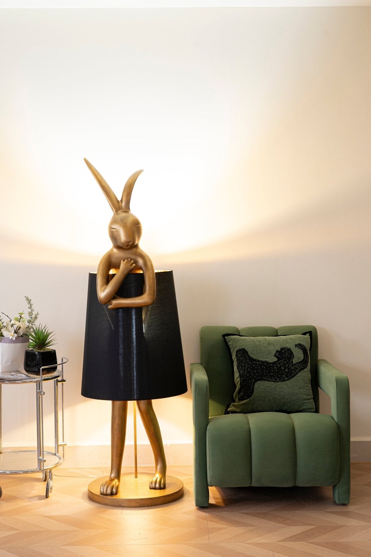 Sedr Luxe vloerlamp met silhouet van een konijn