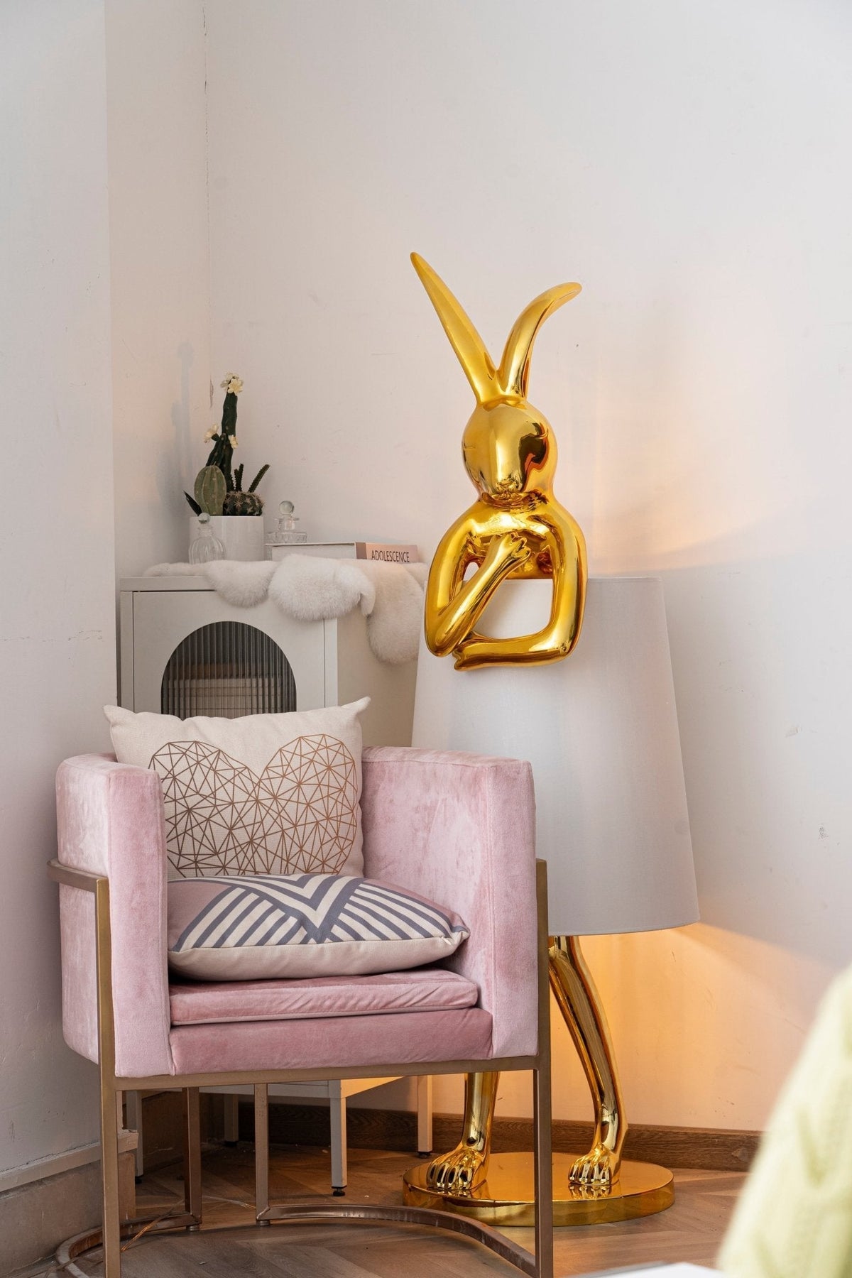Sedr Luxe vloerlamp met silhouet van een konijn