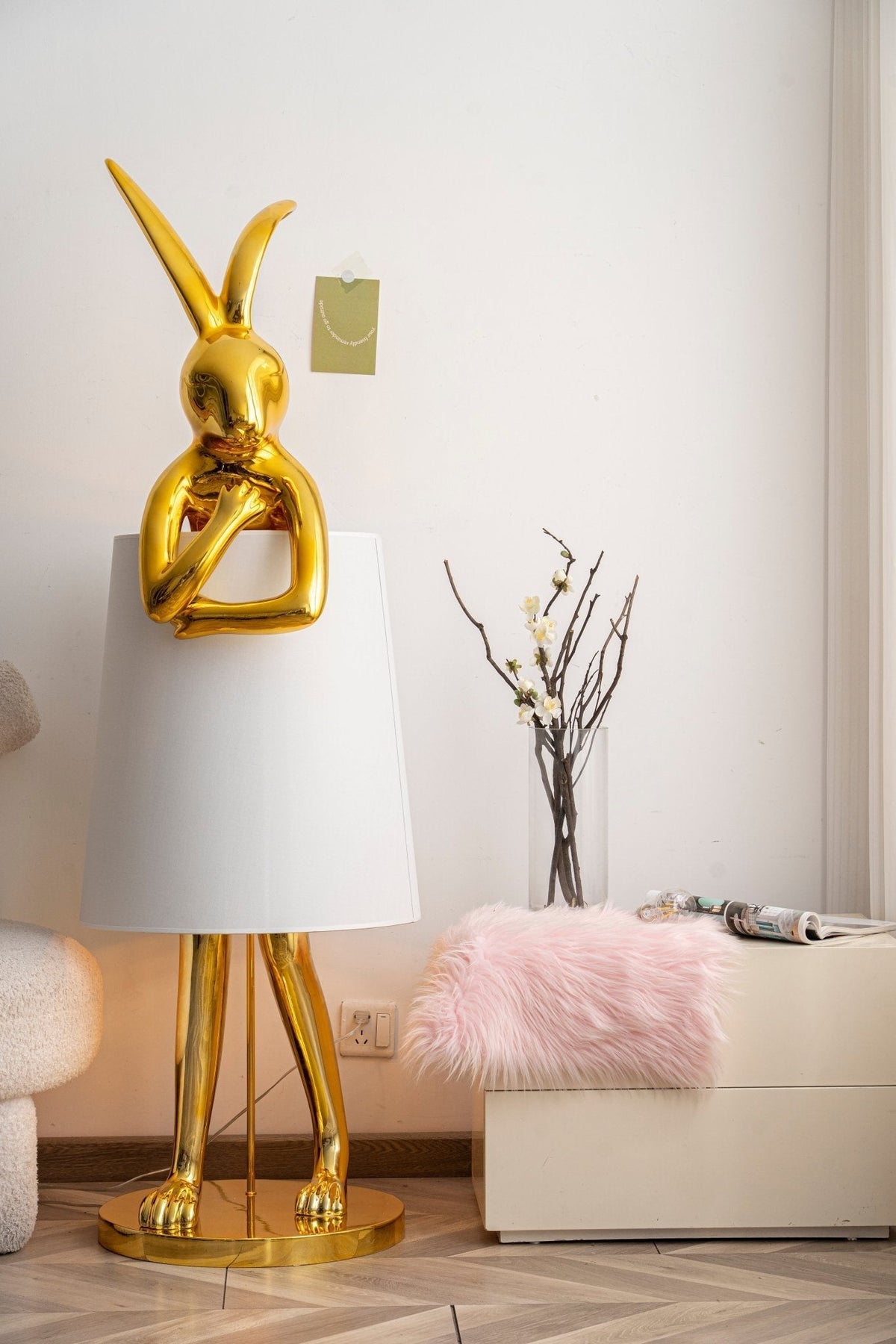 Sedr Luxe vloerlamp met silhouet van een konijn