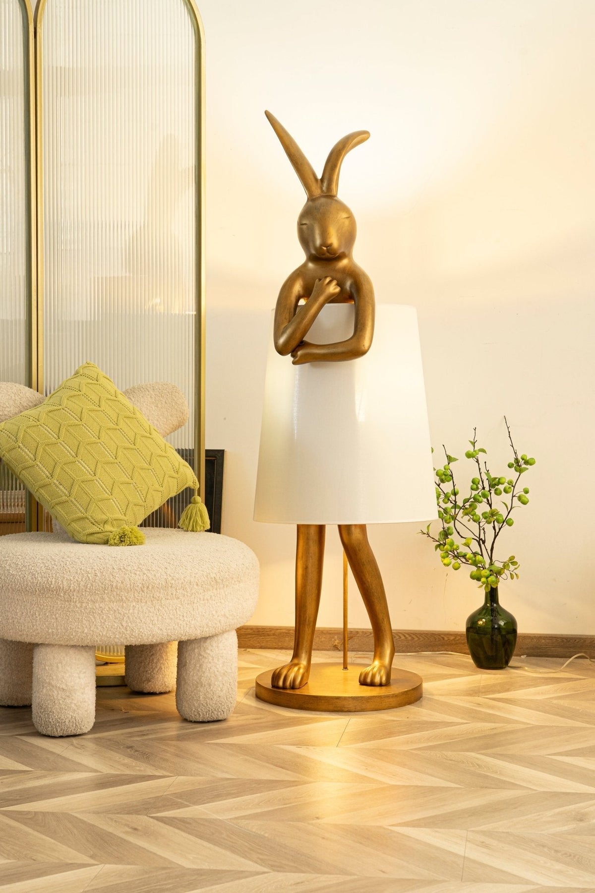 Sedr Luxe vloerlamp met silhouet van een konijn