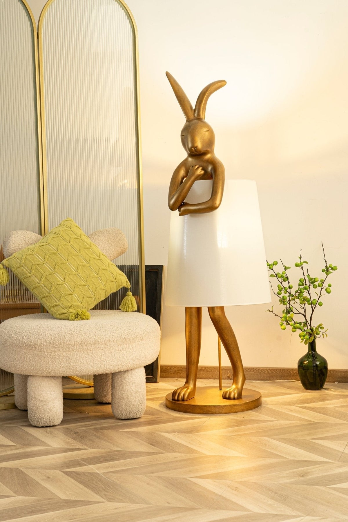 Sedr Luxe vloerlamp met silhouet van een konijn