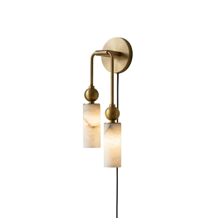 Eiraina albasten wandlamp met stekker