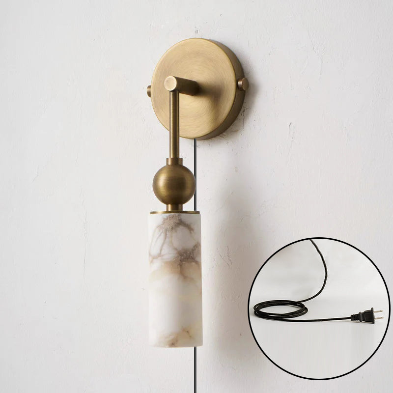 Eiraina albasten wandlamp met stekker