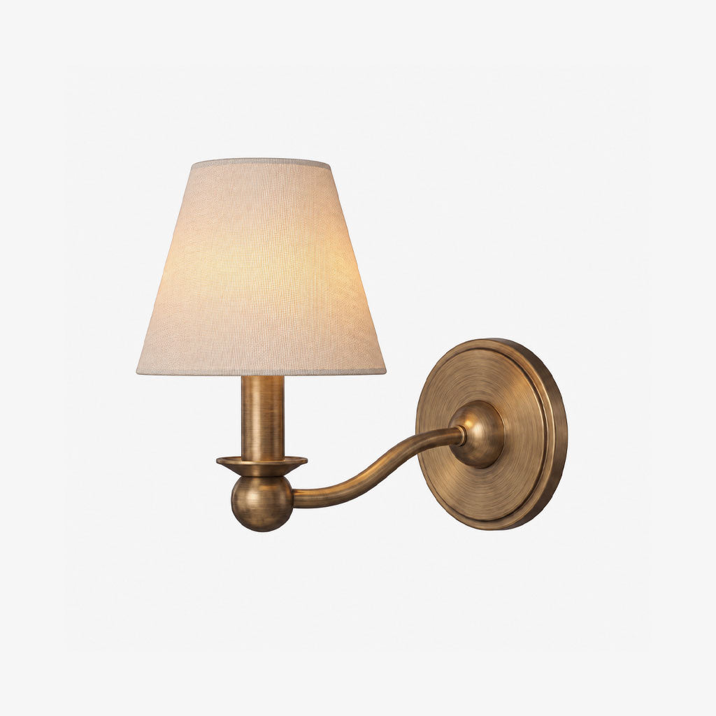 Finsmere stoffen wandlamp
