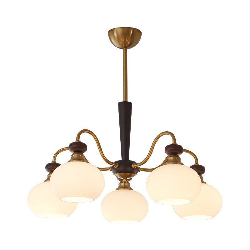 Calaeila Traditionele Elegantie Sfeer Hout glas Kroonluchter