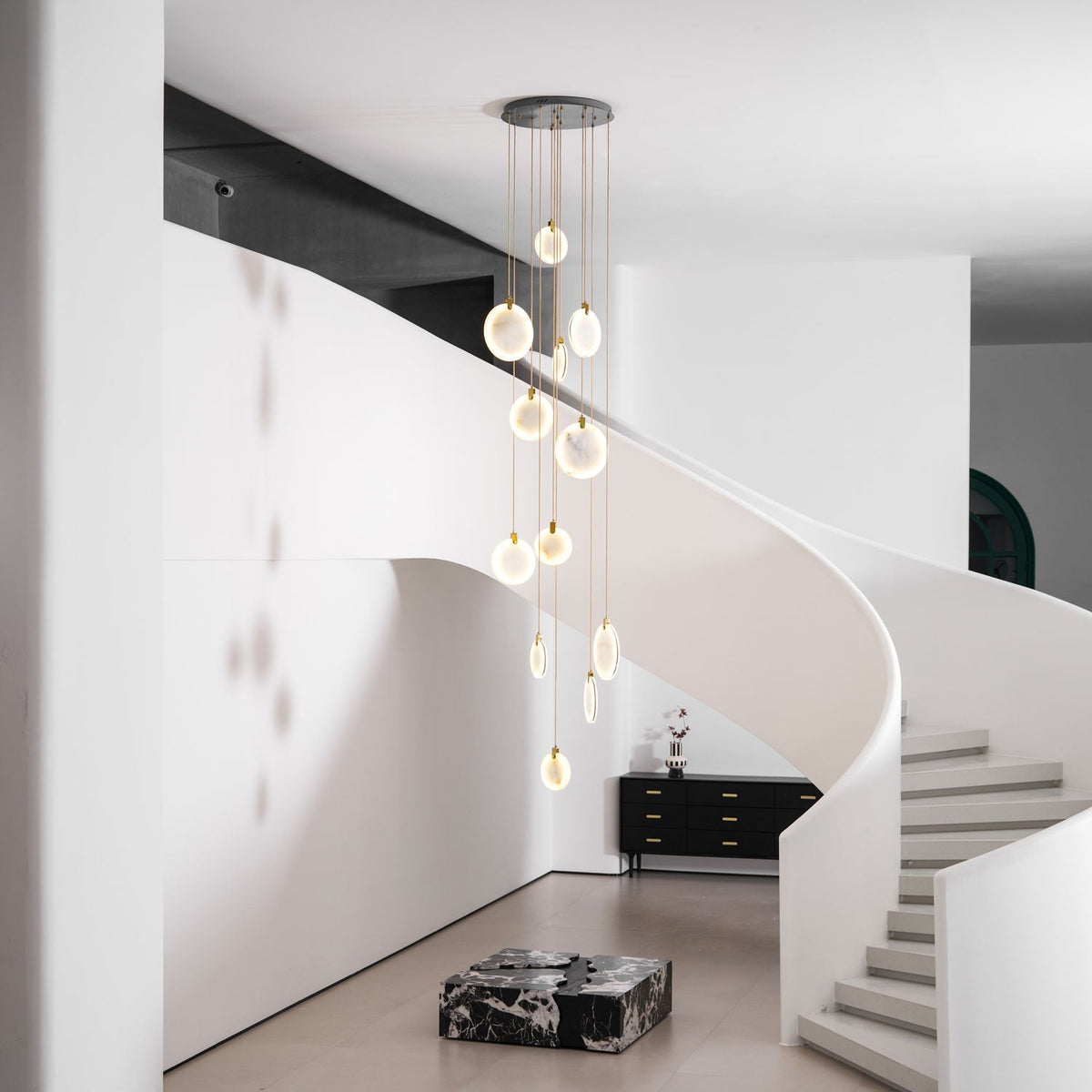 Harvest albasten hanglamp