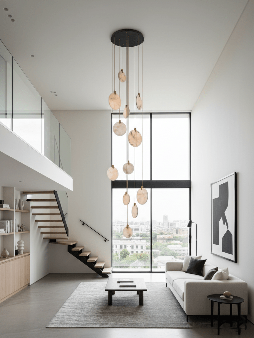 Harvest albasten hanglamp