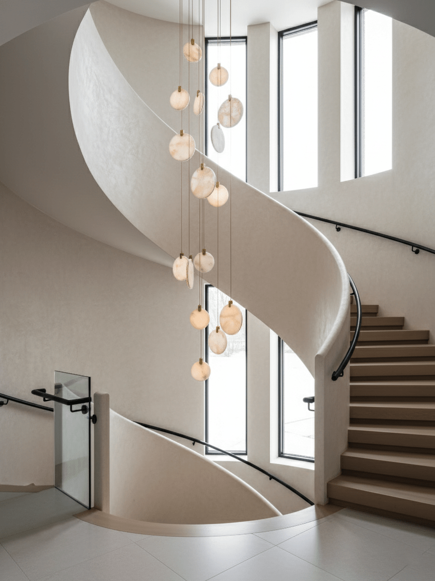 Harvest albasten hanglamp