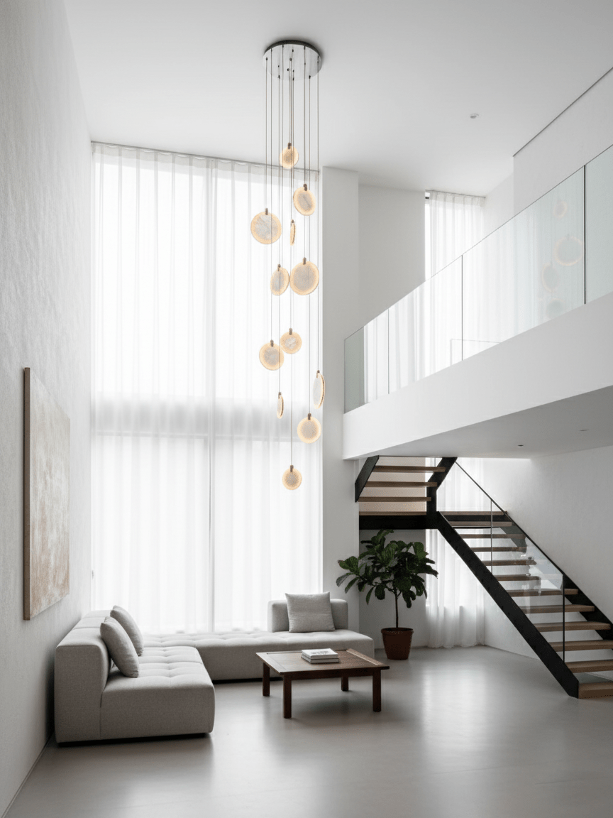 Harvest albasten hanglamp