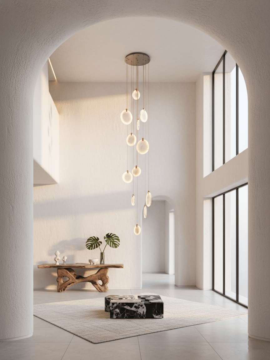 Harvest albasten hanglamp