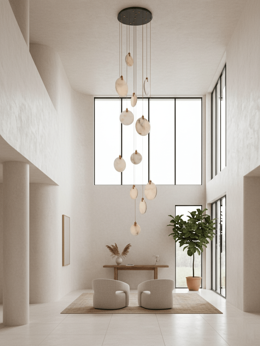 Harvest albasten hanglamp