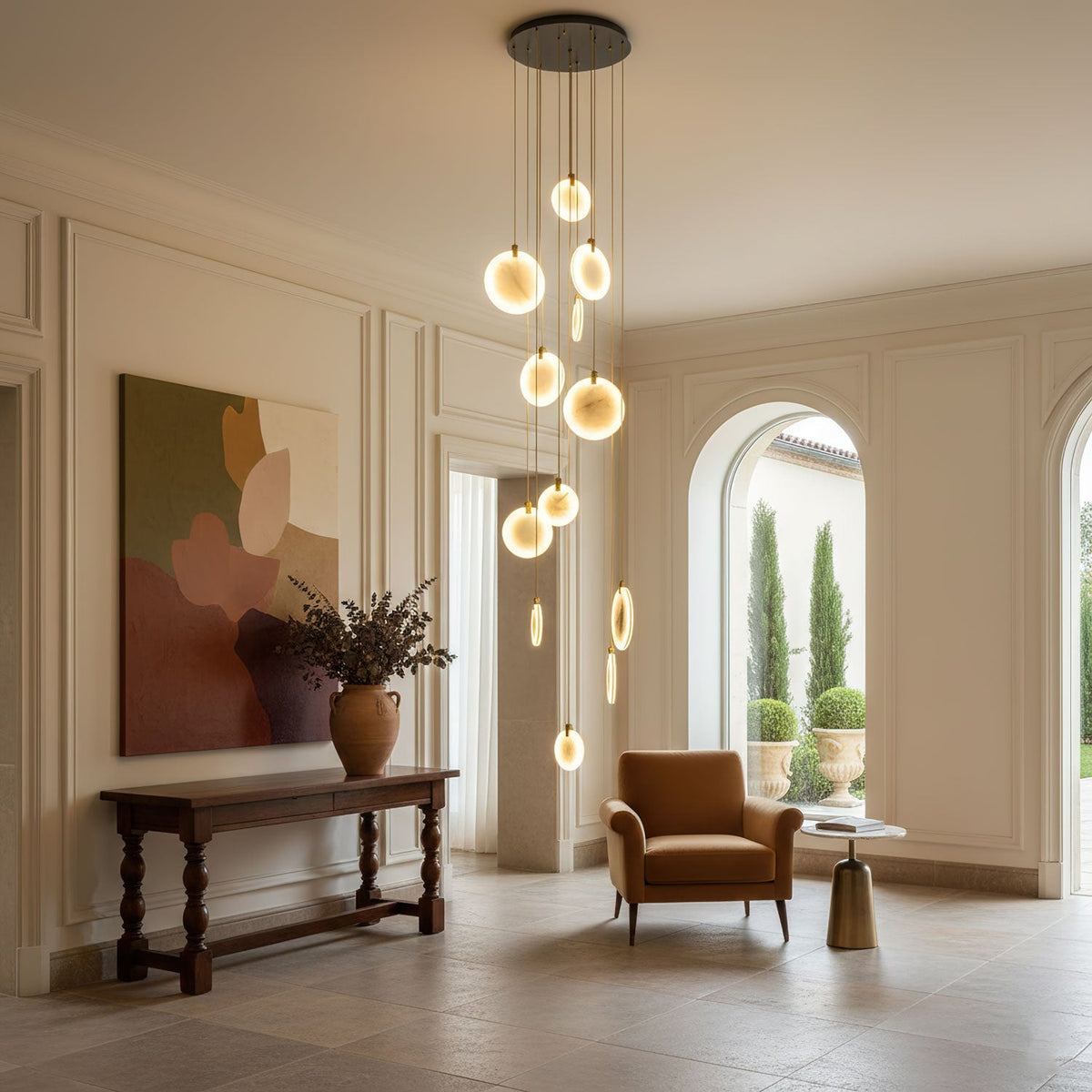 Harvest albasten hanglamp