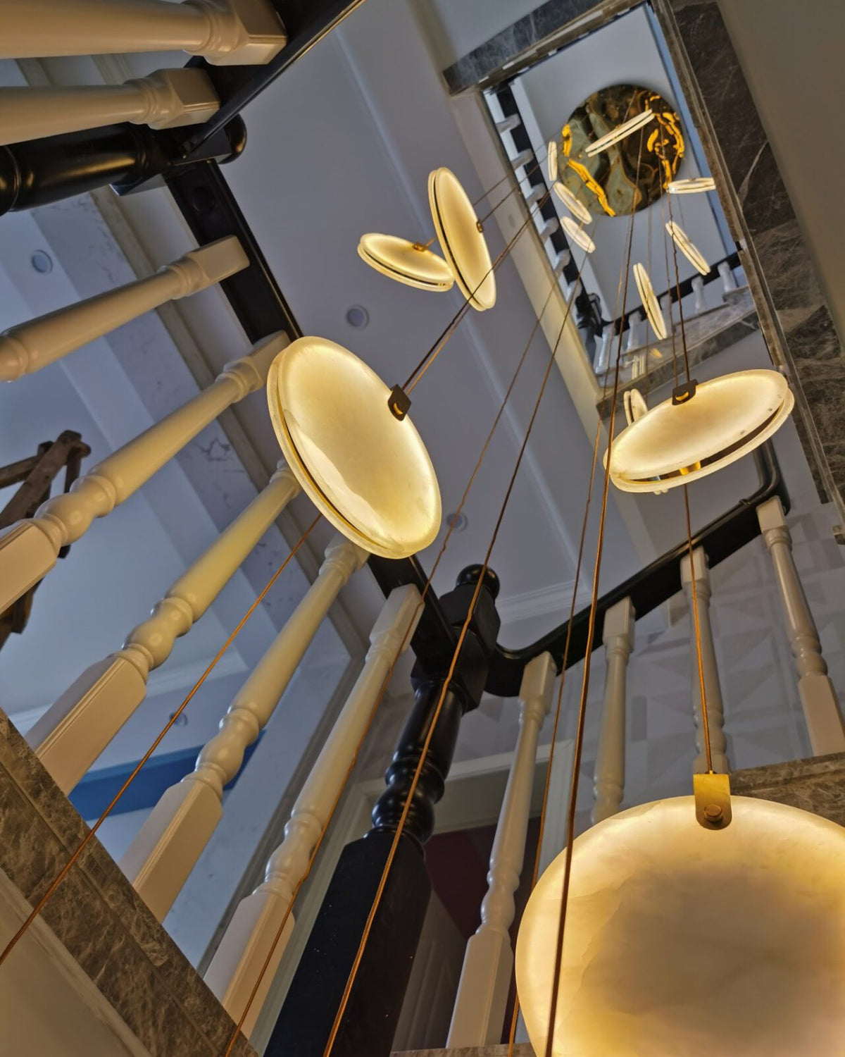 Harvest albasten hanglamp